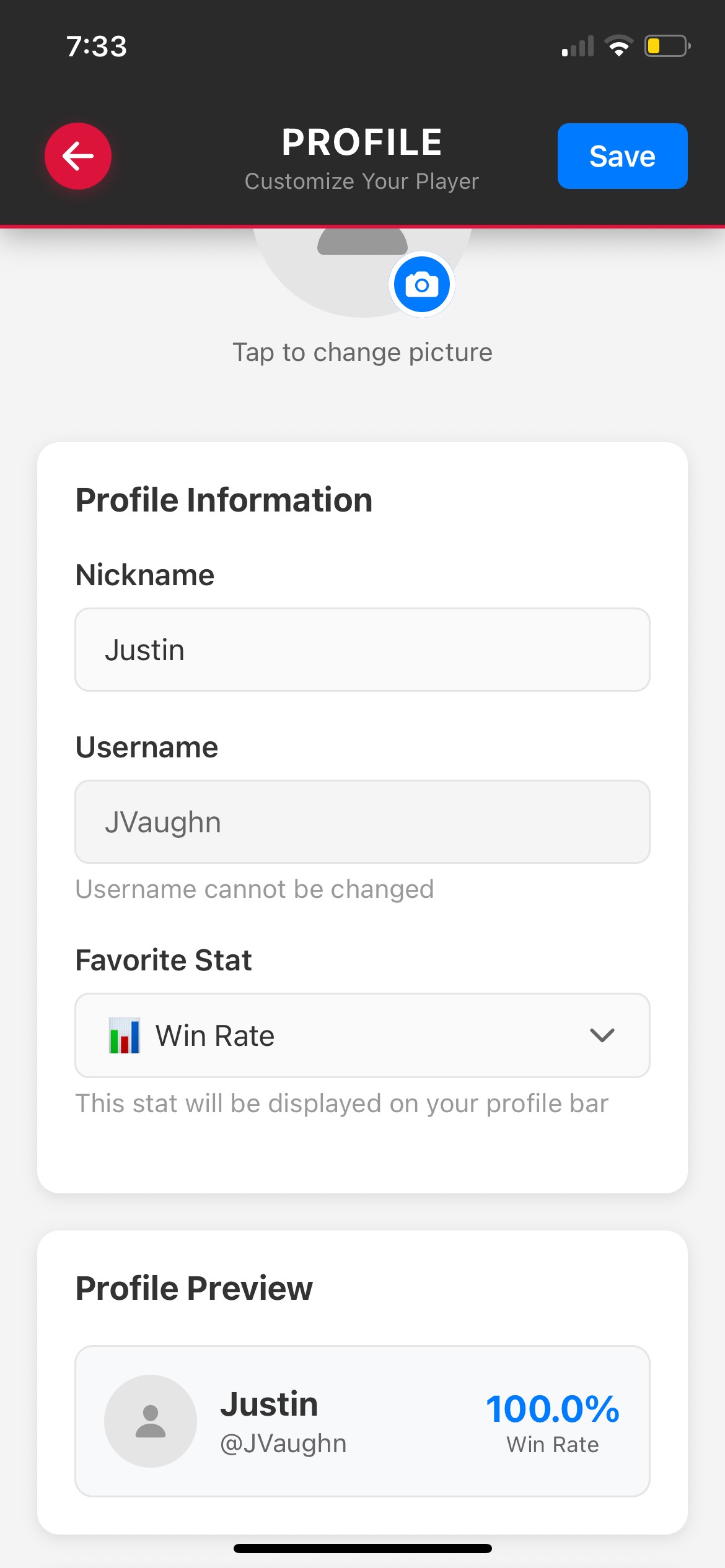 Profile Screen